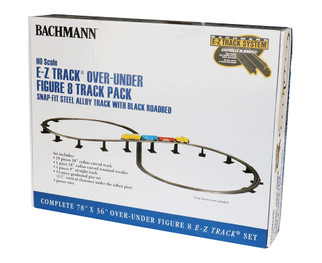 HO Scale Bachmann Steel Alloy EZ-Track Over Under Figure 8 Track Pack