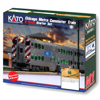 N Scale KATO Chicago Metra Commuter Starter Set