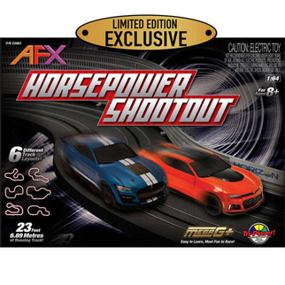 AFX Horsepower Shootout Slot Car Set