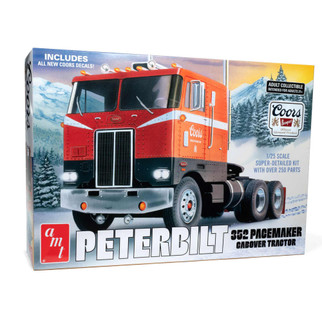 AMT1375 AMT Peterbilt 352 Pacemaker COE Coors Beer 1/25 Scale Plastic Model Kit