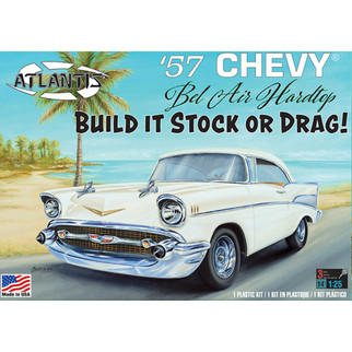 H1371 Atlantis '57 Chevy Bel Air Hardtop 1/25 Scale Plastic Model Kit