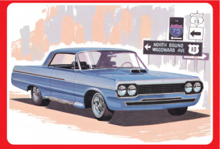 AMT1396 AMT'64 Impala Super Street 1/25 Scale Plastic Model Kit