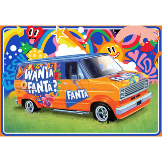 AMT1471 AMT 1977 Ford Fantasy Van 1/25 Scale Plastic Model Kit