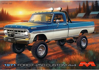 2567 Moebius 1971 Ford F-250 Custom 4X4 1/25 Scale Plastic Model Kit