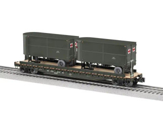 Lionel O US Army TOFC w/2 Trailers #39514