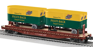 Lionel Chicago Northwestern TOFC # w/2 trailers #44017