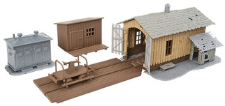 931-909 HO Walthers Trainline Trackside Tool Buildings Kit
