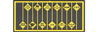 T8256 HO Tichy Train Group Warning Signs-Written