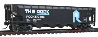 931-1423 Walthers Trainline Offset Hopper-Rock Island (black, blue, white)