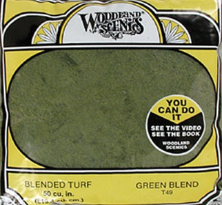 T49 Woodland Scenics Blended Turf Green 30 oz