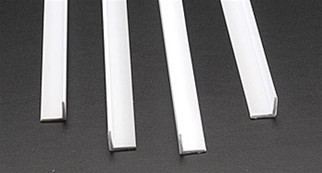 White Plastic 5 Plastruct 90506 AFS-8 Angle 1/4" H&W x 1/4' T x 24" Long 