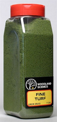 T1345 Woodland Scenics Fine Turf Green Grass 32 oz