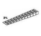 ST1412 Woodland Scenics 2% SubTerrain System Foam Products Incline Starters