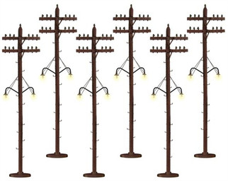 6-37995 O Lionel Lighted Telephone Poles