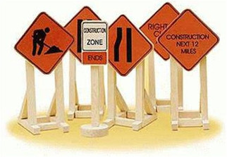 6-32902 Lionel O Construction Zone Signs