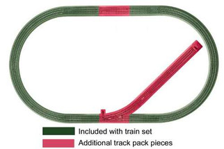 6-12044 Lionel O Fastrack Siding Track Add-on Track Pack