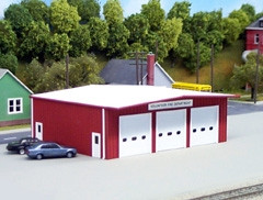 541-0192 HO Rix Products Pikestuff Fire Station Kit