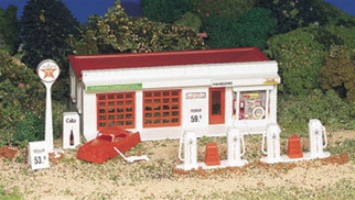 45174 Bachmann HO Plasticville U.S.A. Gas Station