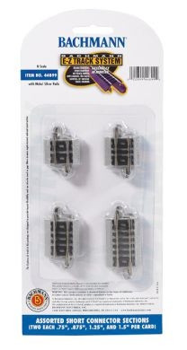 44899 N Bachmann Scale E-Z Track Assorted Short Connector Sections
