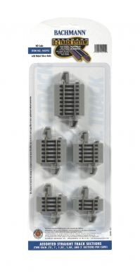 44592 HO Bachmann E-Z Track Assorted Straight Track Sections (10)