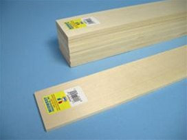 4103 Midwest Products Co. Basswood Sheets 3/32x1x24