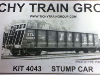 4043 HO TICHY Train Group Stump Car Kit