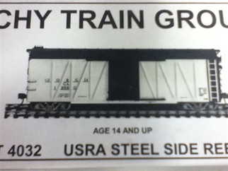 4032 HO Tichy Train Group USRA Steel Side Rebuild Ribs/Steel Panels Kit