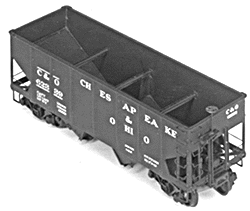 4027 HO Tichy Train Group 36' USRA 2-Bay Open Steel Hopper -Undecorated (Plastic Kit)