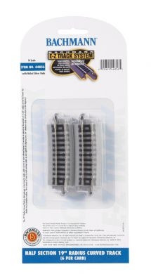 44856 N Scale Bachmann E-Z Track Half Section 19