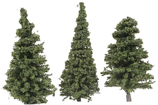 295-T3 Grand Central Gems 3" Tall Small Pine Trees (15)