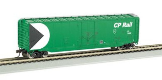 18027 HO Bachmann 50" Plug-Door Box Car-CP Rail(Green)