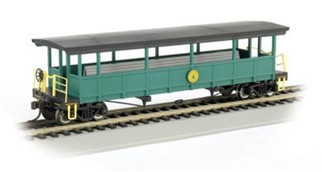 17445 Bachmann HO Open-Sided Excursion Car with Seats