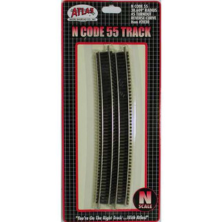 2030 Atlas N Scale Code 55 Track 30.609" Radius Full Section (6 pcs/pk)