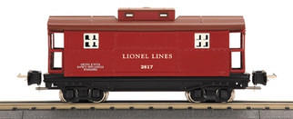 11-70029 Lionel by MTH 2817 Series O Gauge Caboose - Red & Brown (Rubber Stamped)