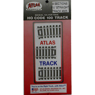 0825 Atlas HO Code 100 1 1/2" Straight Track (4)