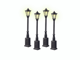 6-24156 O Scale Lionel Lionelville Street Lamps