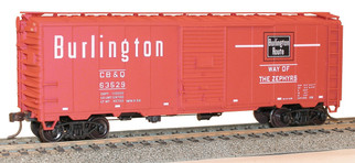 35109 HO Scale Accurail 40' AAR Boxcar Kit-Burlington(CB&Q Red)