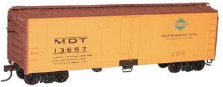 83081 HO Scale Accurail 40' Steel Refrigerator Car with Hinged Door Kit-Illinois Central