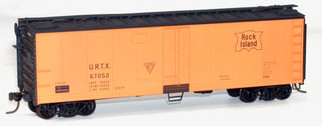 8310 HO Scale Accurail 40' Steel Refrigerator Car with Hinged Door Kit-Rock Island