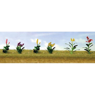 95564 O Scale Assorted Flower Plants 4, 1" High 10/pk