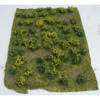 95605 JTT Scenery Landscape Detailing Flowering Meadow Yellow 5" X 7"