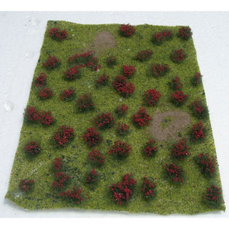 95604 JTT Scenery Landscape detailing Flowering Meadow Red 5" X 7"