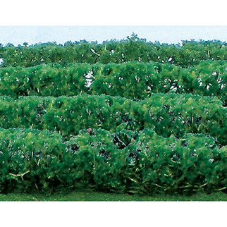 95515 HO Scale JTT Scenery Green Hedges 5" X 3/8" X 5/8", 8/pk
