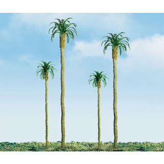 94239 HO Scale JTT Scenery 4" Palm Trees 3/pk