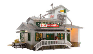 BR5859 O Scale Woodland Scenics H&H Feed Mill