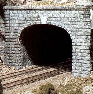 C1257 Woodland Scenics HO Scale Cut Stone Portal  Double Track (1 each) Tunnel Portal