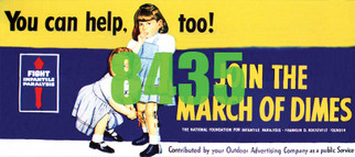 8435 HO Scale Tichy Train Group Billboard Join The March of Dimes