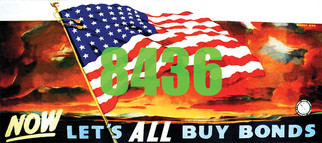8436 HO Scale Tichy Train Group Billboard Lets All Buy Bonds