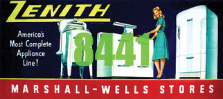 8441 HO Scale Tichy Train Group Billboard Zenith Appliances