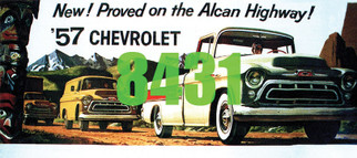 8431 HO Scale Tichy Train Group Billboard Chevrolet 57 Pickup